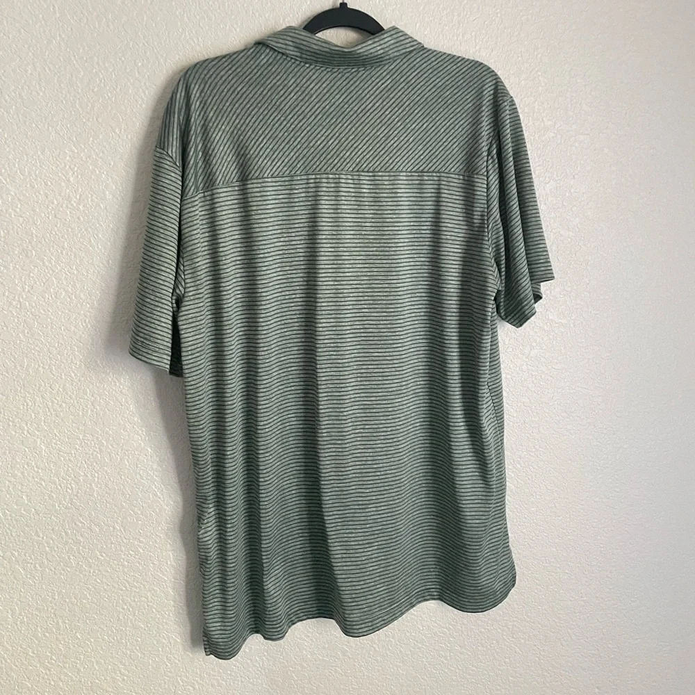 Adidas Golf Men’s Feeder Stripe Polo Shirt XL Green